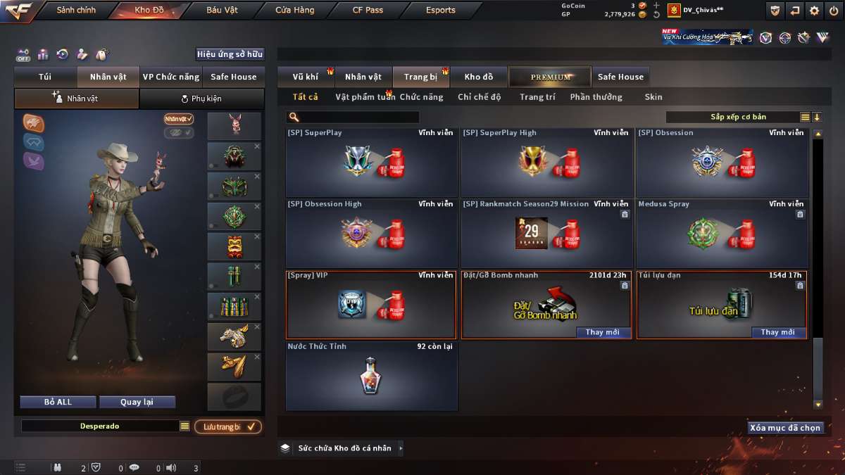 shop acc cf uy tin gia re